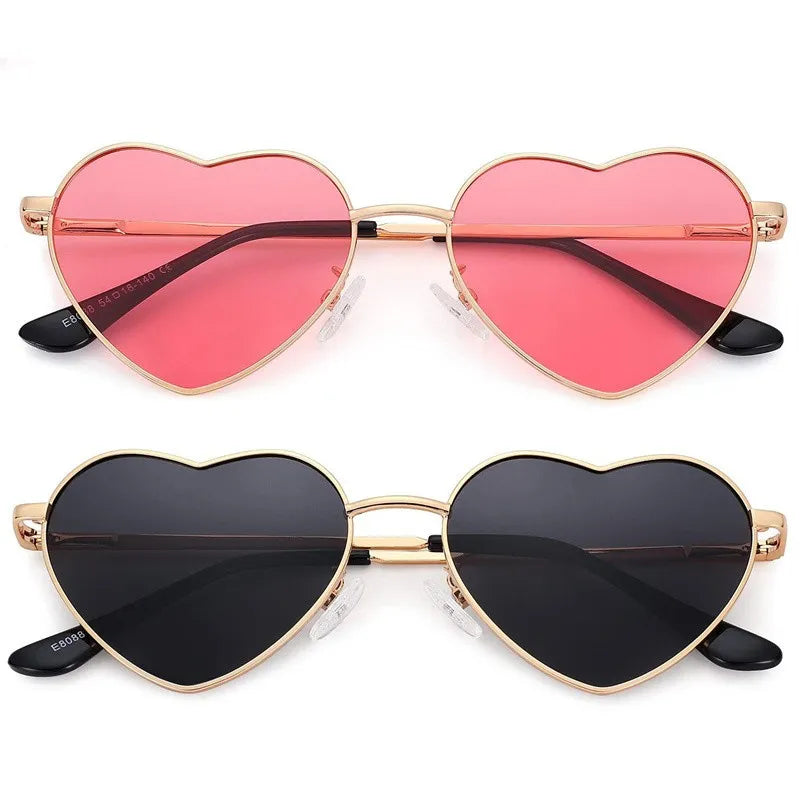 Metal Heart Shaped Sunglasses