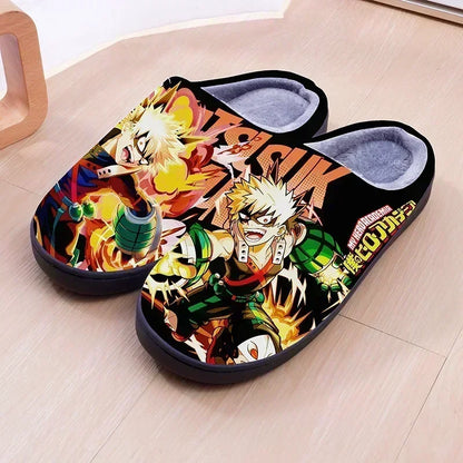 Anime Plush  One Piece Luffy slippers