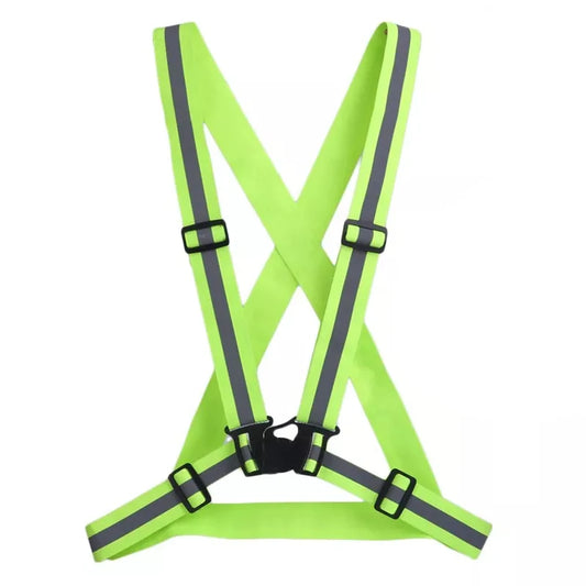 Highlight Reflective Straps Night Work Security Running Cycling Safety Reflective Vest High Visibility Reflective Safety Jacket