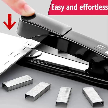 Manual Stapler 30/50 Sheets Effortless Stapler Paper Book Binding Stapling Machine School Office Supplies with 1000 Staples