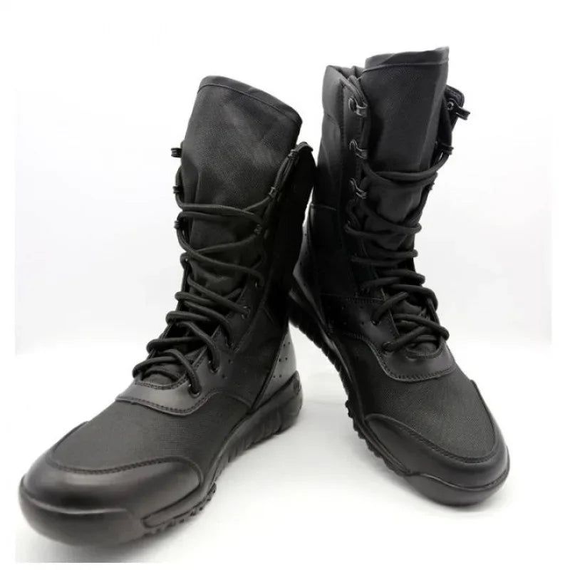 Men Combat Ankle Military Army Boots Waterproof Lace Up