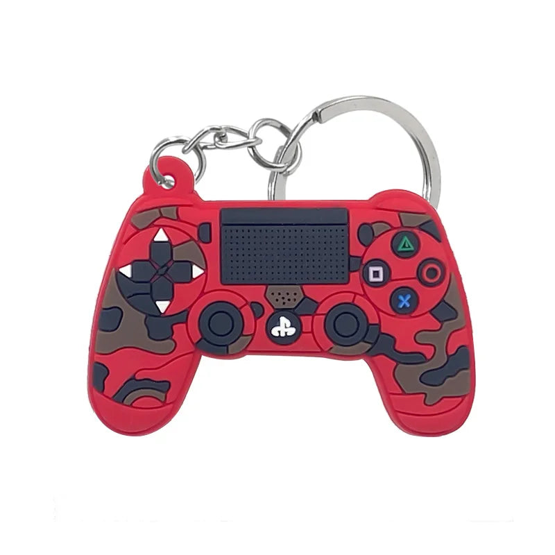 1PVC Game Pad PVC Keychain Boy’s Game Console Models Key Ring Fittings Funny Gift Key Chain USB Stick Accessories for Men Kids