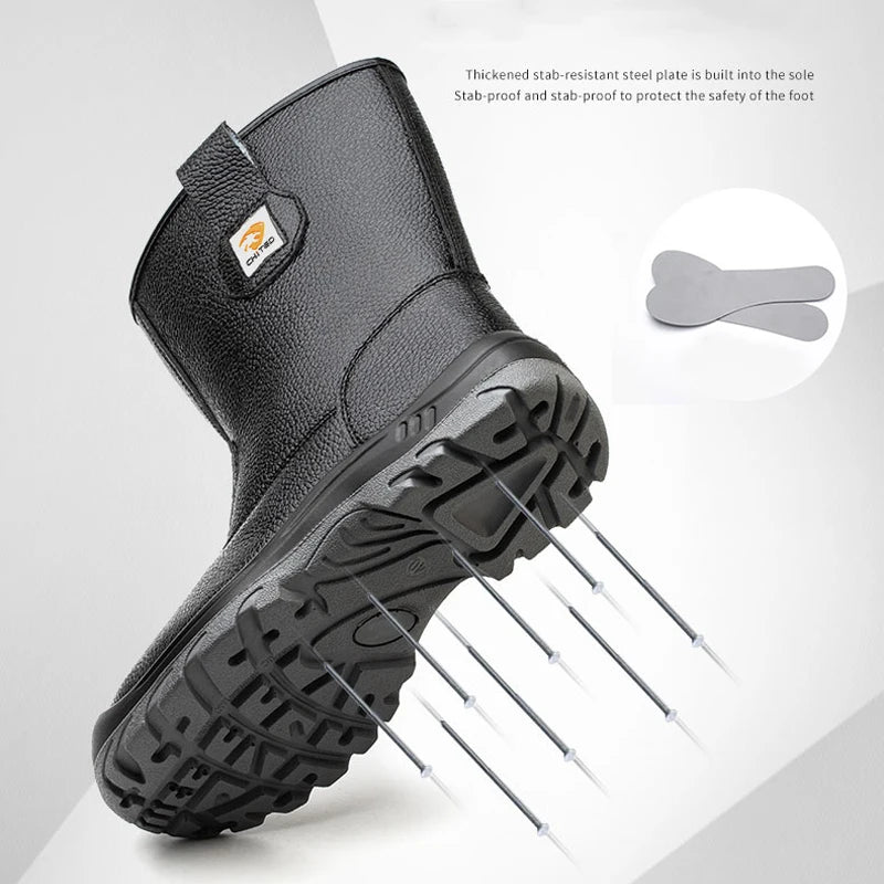 Waterproof Mid-calf Safety Boots