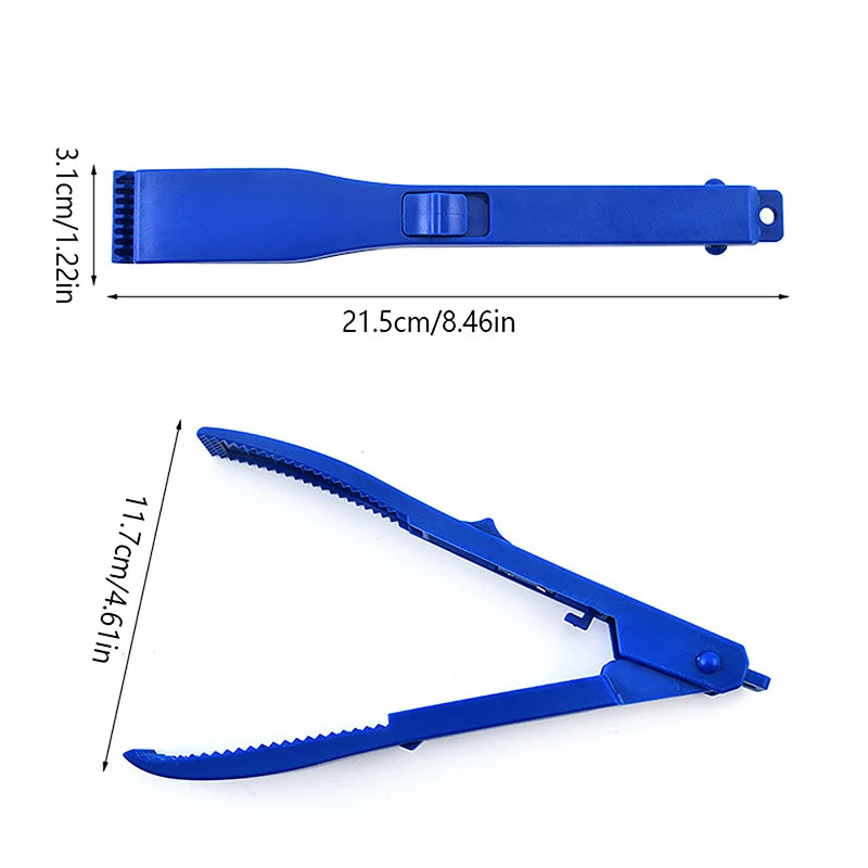 Plastic Fishing Pliers With Belt Buckle Keychain Fishing Clip Anti-skid Handle Grabber Gear Pliers Fishing Tool Accessories