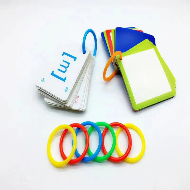 100pcs Plastic Ring Binder and Hole Punch DIY Albums Circle Loose-leaf Book Hoops Opening Office Binding Supplies Photo Album