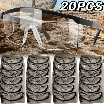 20PCS Work Safety Eye Protecting Glasses Goggles Industrial Anti-Splash Wind Dust Proof Glasses