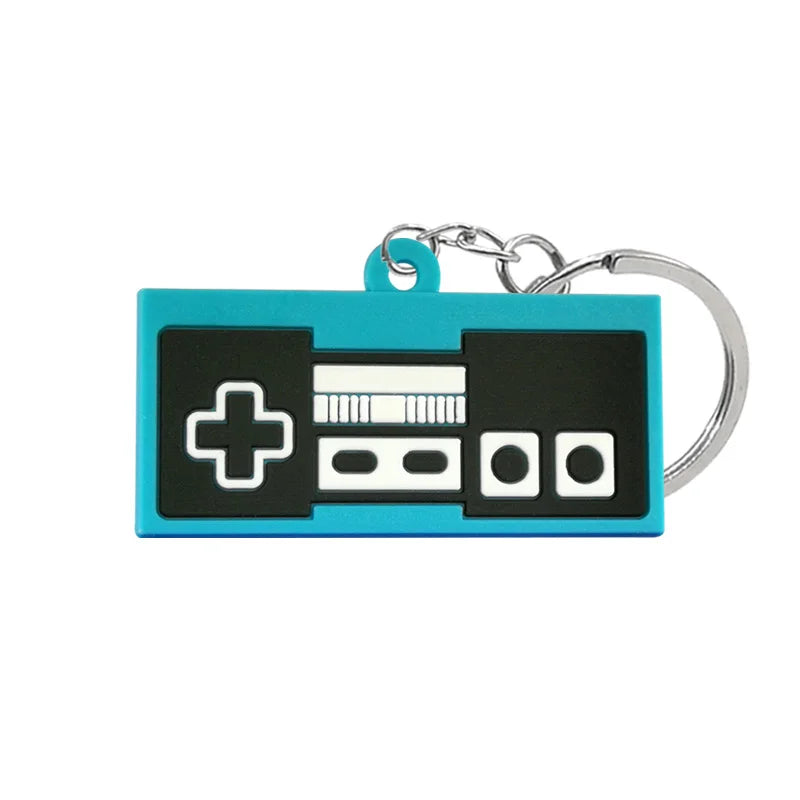 1PVC Game Pad PVC Keychain Boy’s Game Console Models Key Ring Fittings Funny Gift Key Chain USB Stick Accessories for Men Kids