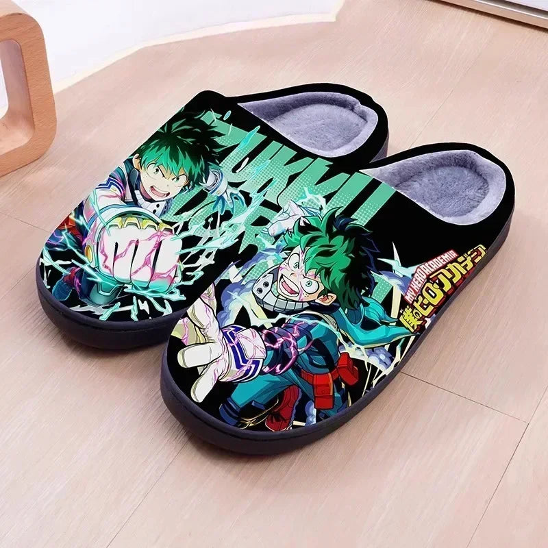 Anime Plush  One Piece Luffy slippers