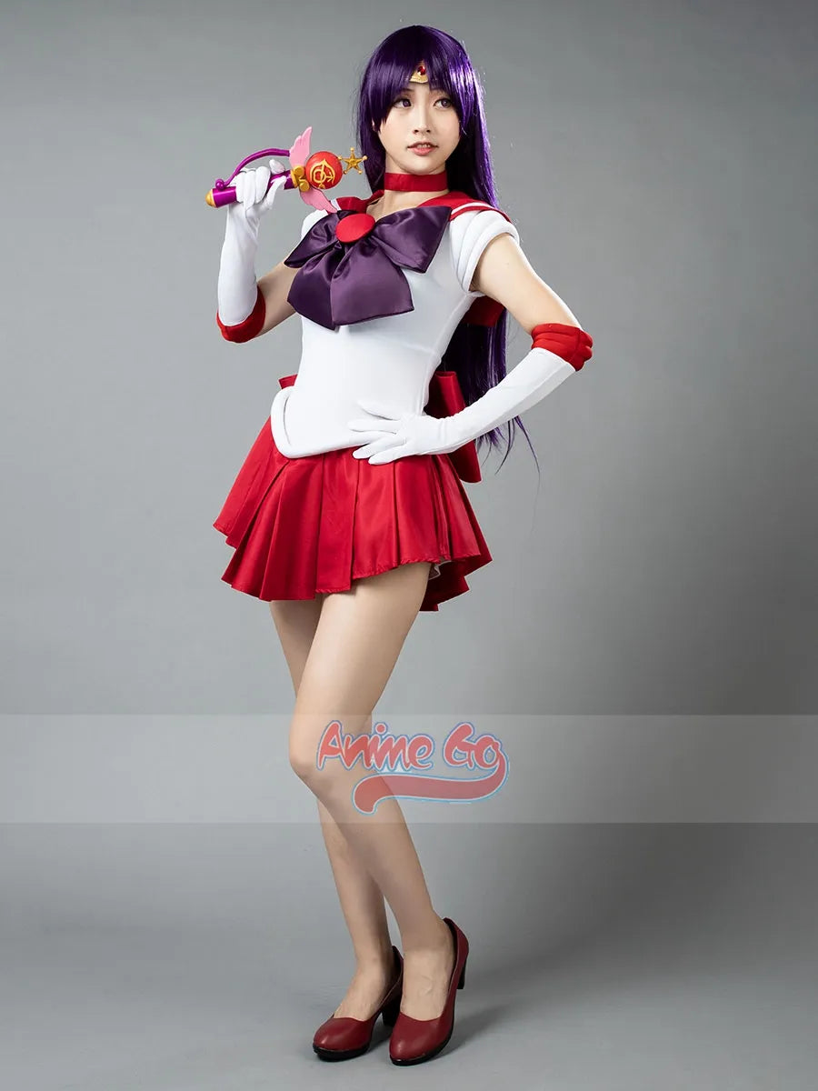 Anime Sailor Mars Hino Rei Cosplay Costume