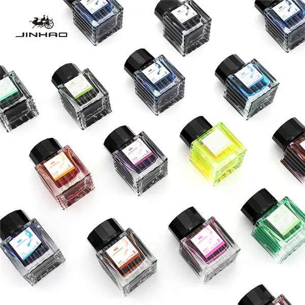 JINHAO 50ml/30ml Various Color Ink Glass Bottled Ink Fountain Pen Ink Refill Cartridge School Writing Office Supplies Stationery