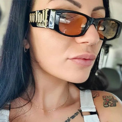 Rectangle Small Frame Sunglasses