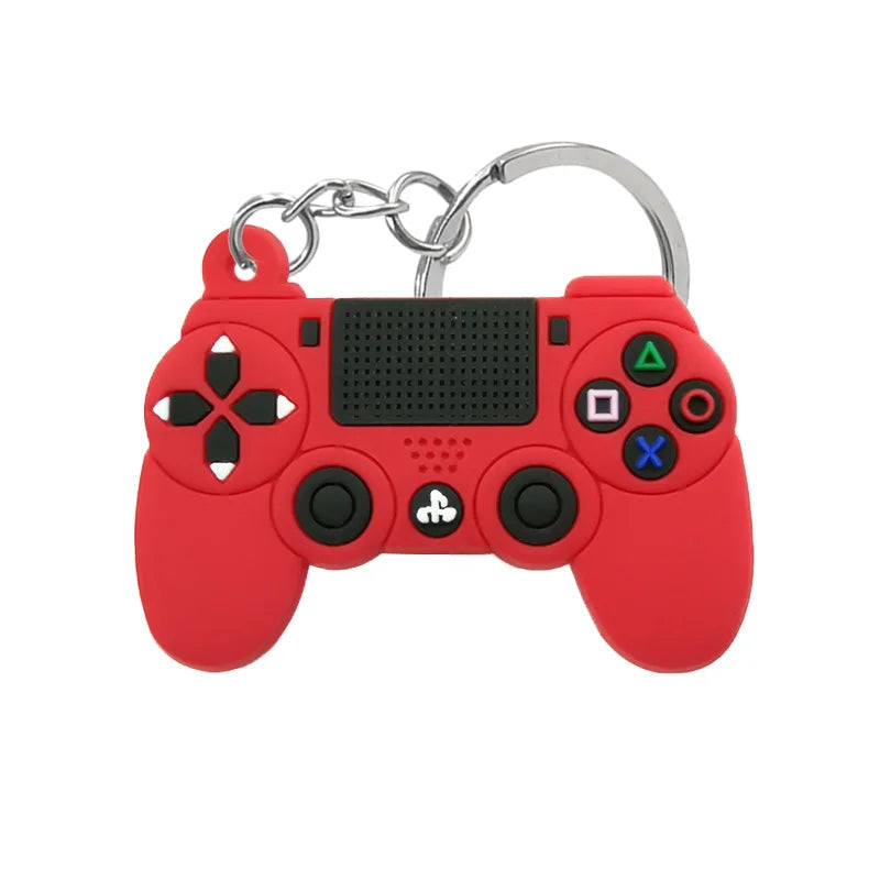 1PVC Game Pad PVC Keychain Boy’s Game Console Models Key Ring Fittings Funny Gift Key Chain USB Stick Accessories for Men Kids