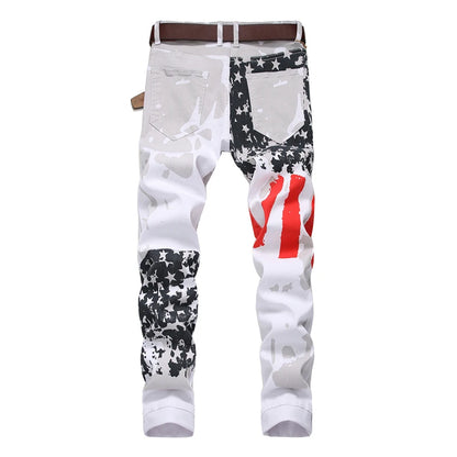 Pantalones jogger ajustados de mezclilla