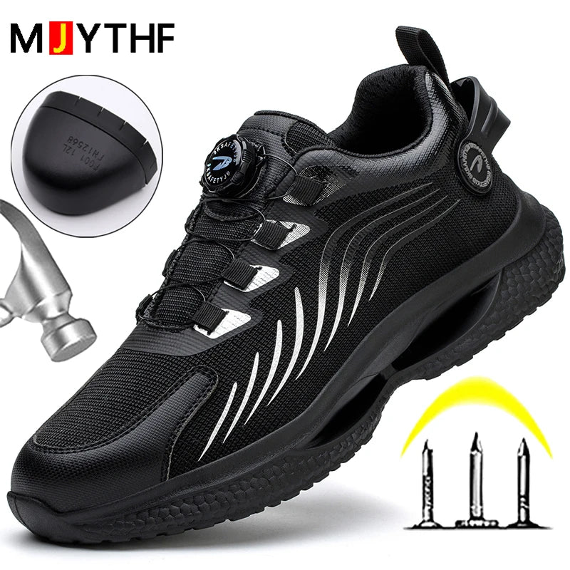 Puncture-Proof men Sport Shoes Steel Toe Boots