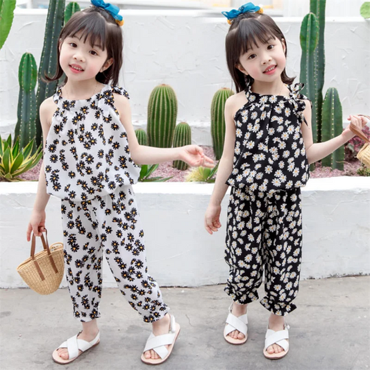 Baby Girls  Chiffon Shirts Pants Casual Loungewear