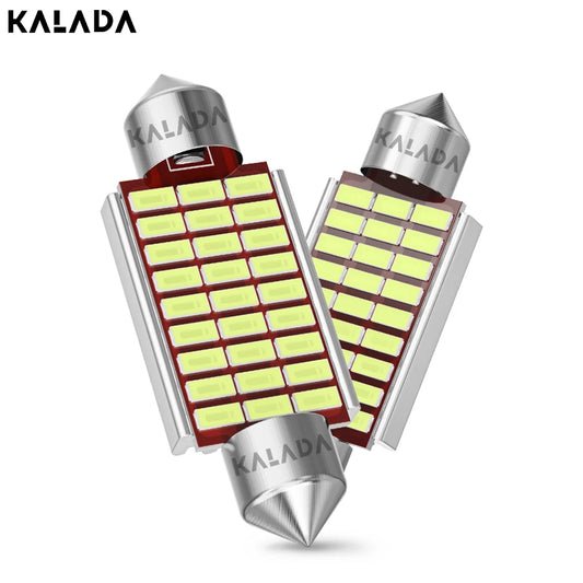 2x C10W C5W Led Bulbs Canbus 3014 SMD Festoon