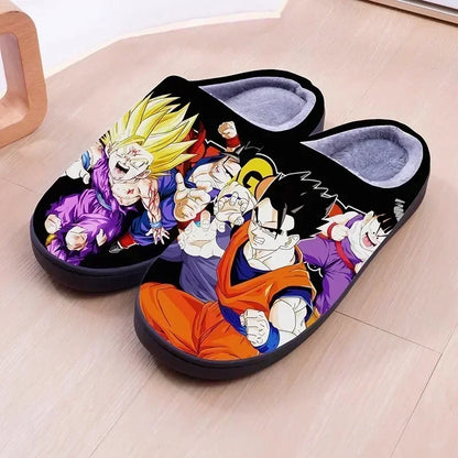 Anime Plush  One Piece Luffy slippers