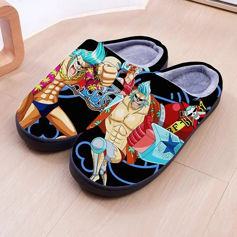 Anime ONE PIECE Luffy Warm Plush Slippers