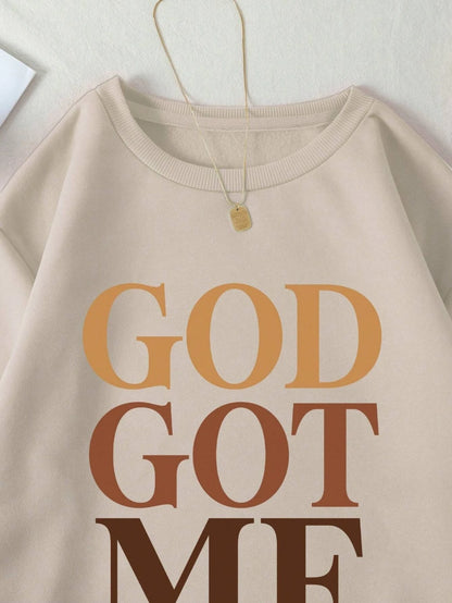 God Got Me Pullover Sweatshirt Tops