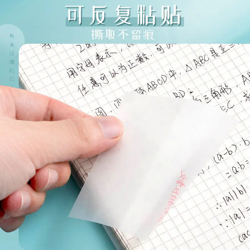 50 Sheets Transparent Posted Sticky Note Pads Notepads Posits Papeleria Journal School Stationery Office Supplies Memo Pads