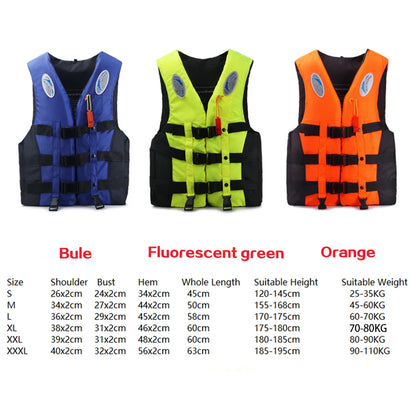 Neoprene Life Vest Water Sports Fishing Kayaking Boating Swimming Surf Drifting Life Jacket Rescue Safety Vest S-XXL Size