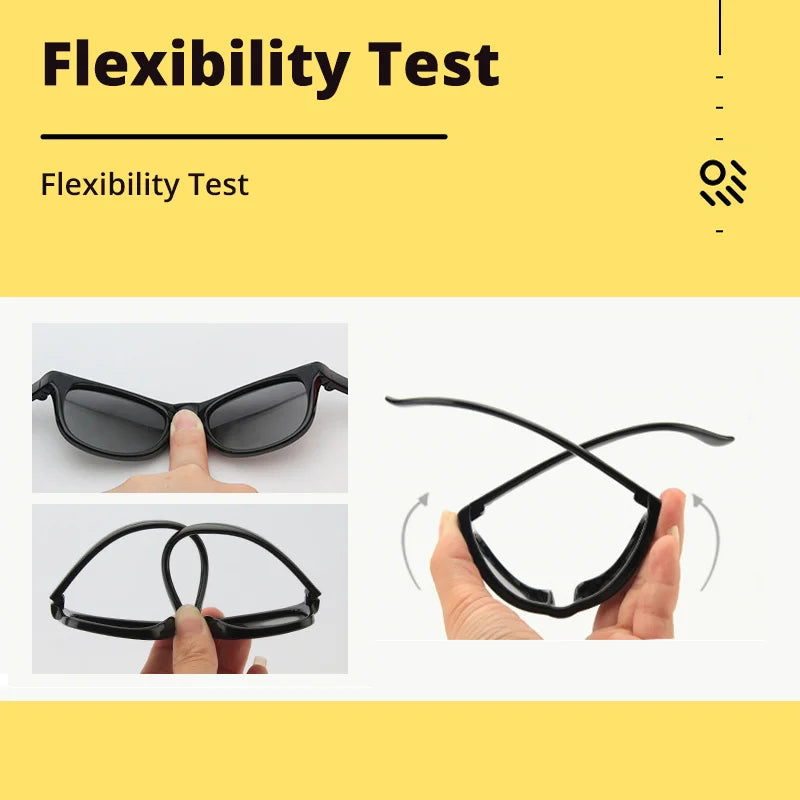 Ralferty Flexible Newborn Children's Glasses Sunglasses Girl Boy Polarized UV400 Protection 0-2 Years Baby Infant Shades Oculos