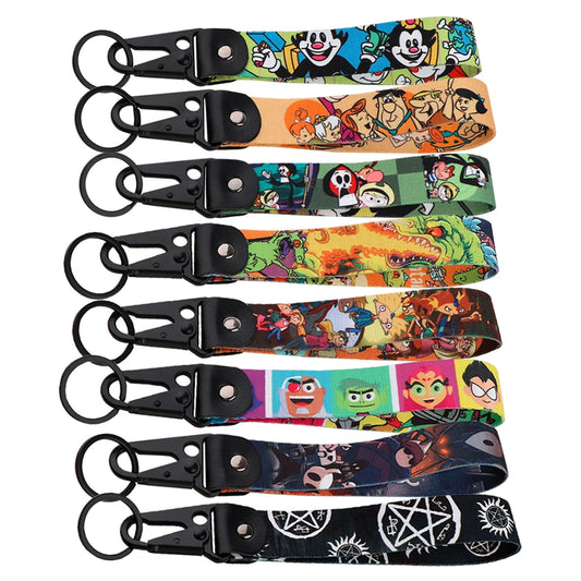 Classic Cartoon Lanyard Cellphone Strap For Keychain ID Card Badge Holder Keyrings Bracelet Wrist Phone Accessories LX1158