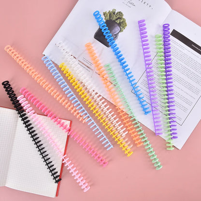 10Pcs 30 Holes Circles Ring Loose-leaf Book Album Binder Spiral Binding Clips Planner Accessories Student School Office Supplies