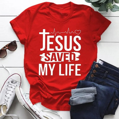 Jesus Save My Life  T Shirt