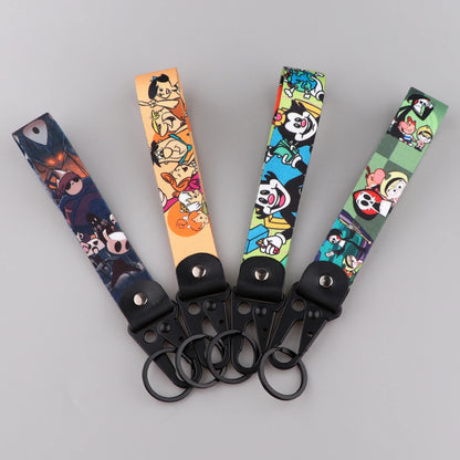 Classic Cartoon Lanyard Cellphone Strap For Keychain ID Card Badge Holder Keyrings Bracelet Wrist Phone Accessories LX1158