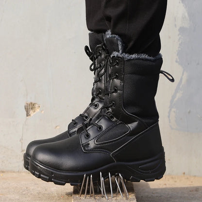 Botas de seguridad y de trabajo para hombres Zapatos de protección Botas con punta de acero