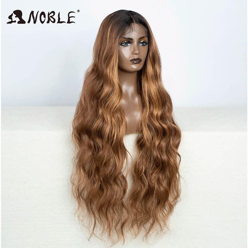 36Inch Lace Wig Wavy Wig Natural Hair Synthetic Wig