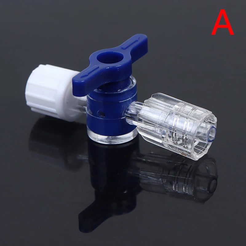 For Clinical Hospital Needle connector of syringe Adapter 2 or 3 Way Stopcock Flexiable T-Connector Extension Tube