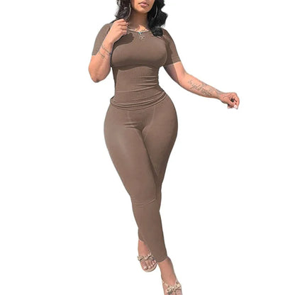 Lounge Wear Ribbed Casual 2 Piece