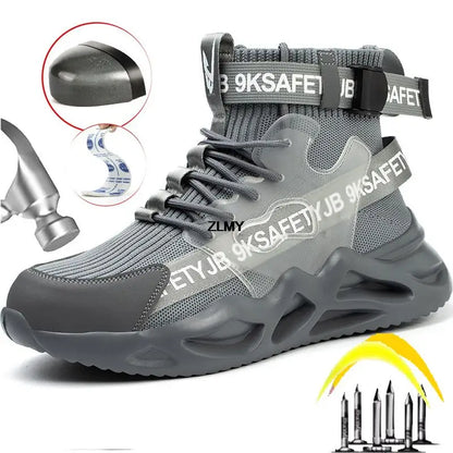 Men Steel Toe Work Shoes