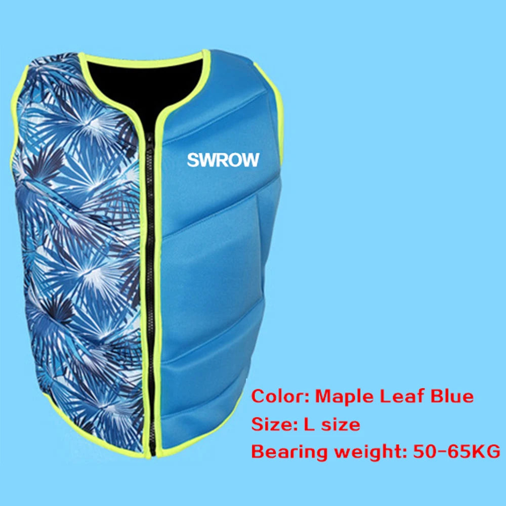 Neoprene Life Vest Adults Surf Life Jacket Ski Motorboats Kayak Raft For Boats Fishing Vest Swimming Drifting Vest Safety Rescue