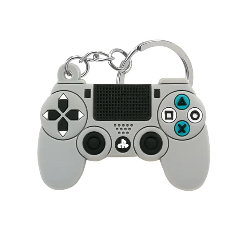 1PVC Game Pad PVC Keychain Boy’s Game Console Models Key Ring Fittings Funny Gift Key Chain USB Stick Accessories for Men Kids