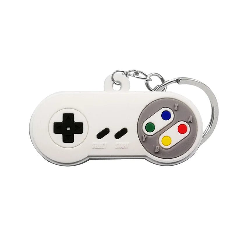 1PVC Game Pad PVC Keychain Boy’s Game Console Models Key Ring Fittings Funny Gift Key Chain USB Stick Accessories for Men Kids