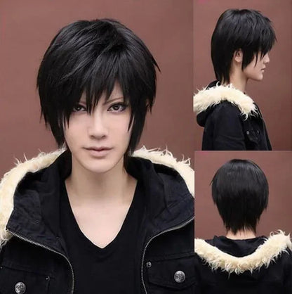 Short Black Cosplay Orihara Izaya Heat-Resistant Resistant hair Wig