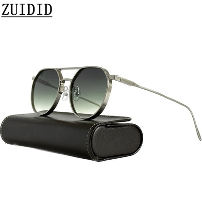 Heavy Metal Sunglasses For Men Round Steampunk Sunglasses