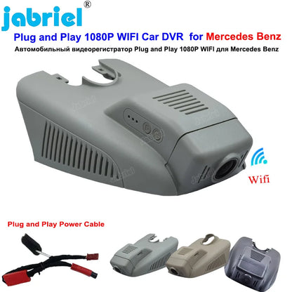 Cámara de salpicadero Dvr para coche con Wifi para Mercedes Benz Clase C w205 s205 GLC x253 CLS w219 Clase E w212 w213 CE glc 200 220d 260 300 Dashcam