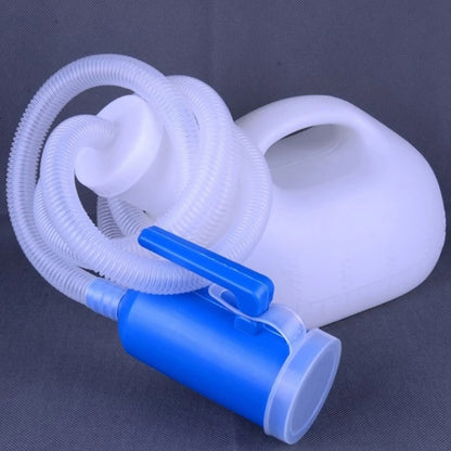 Men Reusable Pee Jug Male Urine Bottle Long Tube with Lid Portable Thicken Men's Potty 2000ml for Hospital Camping Car