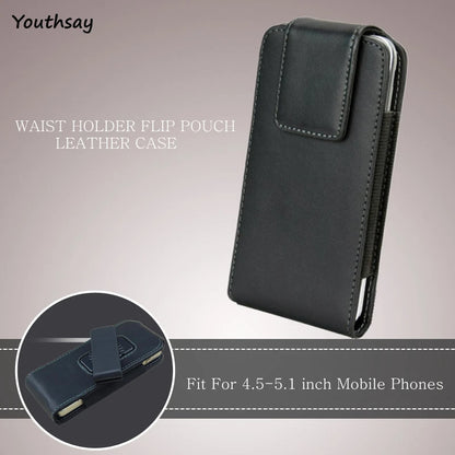 Leather Phone Case Belt Clip For iPhone