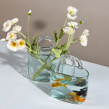 Transparent Bubble Glass Flower Vases