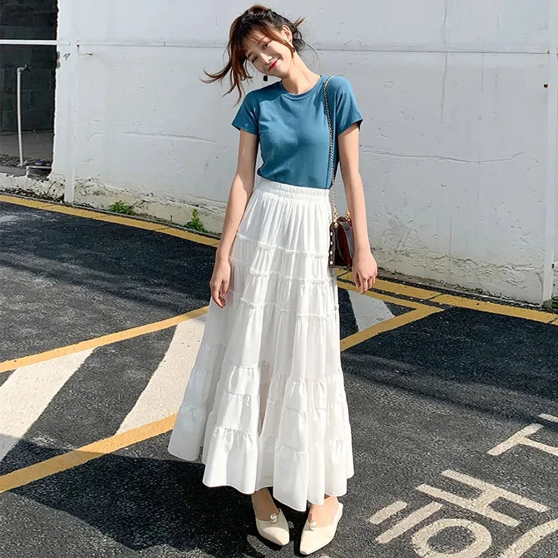 White Long Skirt