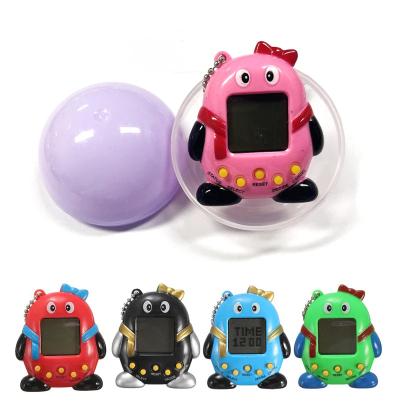 1PCS Funny Macaron Capsules Electronic Pets Tamagotchi 90S Nostalgic 49 Pets In One Virtual Cyber Digital Pet  Pixel Toys