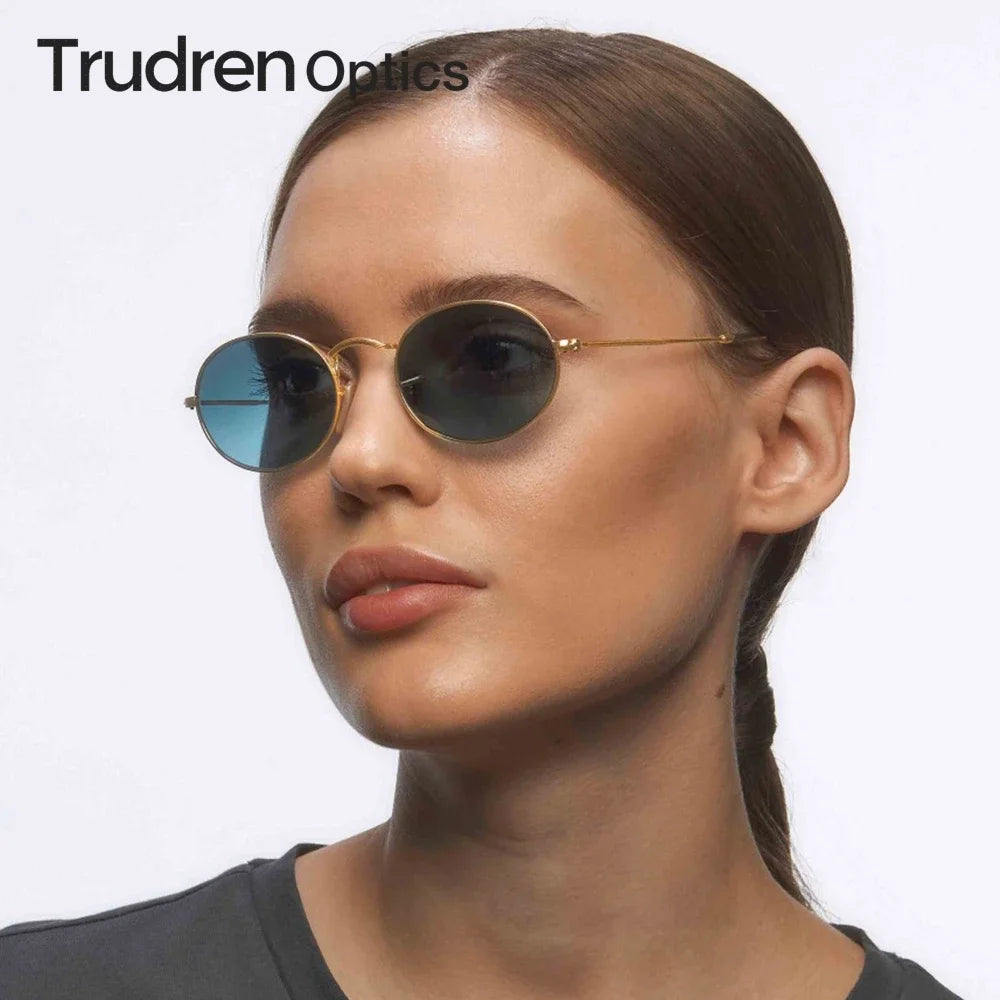 Trudren Designer  Oval Sunglasses