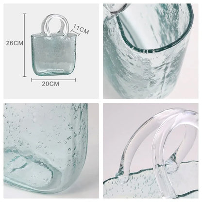 Transparent Bubble Glass Flower Vases