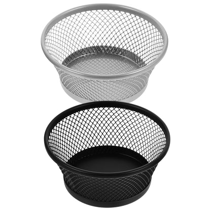 2pcs Mesh Paperclip Storage Holder Desktop Mesh Holder Home Sundries Holder Office Supply