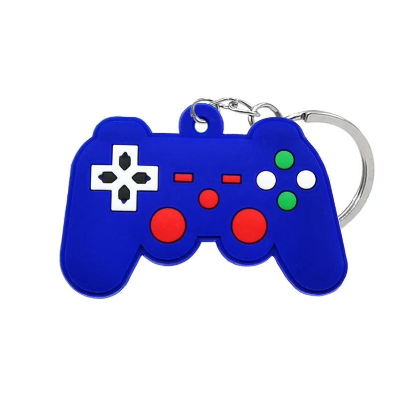 1PVC Game Pad PVC Keychain Boy’s Game Console Models Key Ring Fittings Funny Gift Key Chain USB Stick Accessories for Men Kids